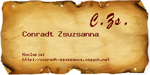 Conradt Zsuzsanna névjegykártya